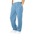 thumbnail image 1 of Krdevn Children's Loose Fitting Wide Leg Sweatpants with A Solid Color and A Tight Waistband and Drawstring Suitable for Casual Wear. Long Pants.,15-16 Years, 1 of 7