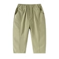 thumbnail image 1 of Krdevn Children's Solid Color Casual Pants Children's Pants,Kids Clothing,18-24 Months, 1 of 4