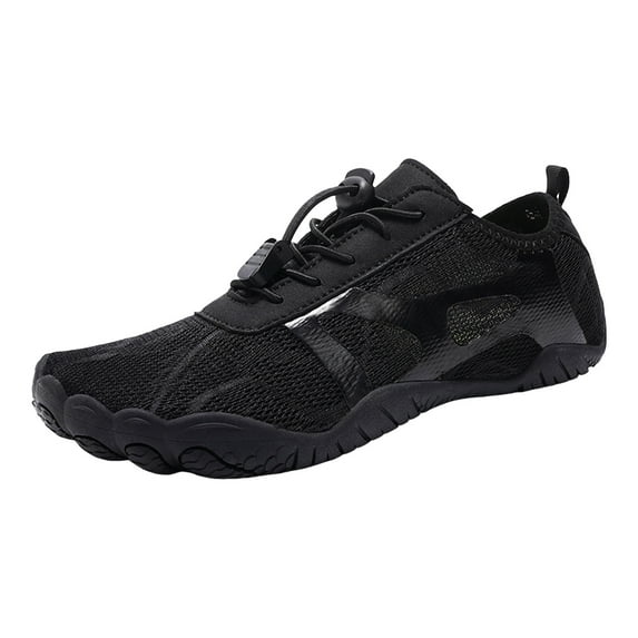 Krdevn Couple Water Sports Shoes - Non- Beach Swim Shoes for Men Women Outdoor Wading Diving Riding Fitness,Color:X3 Black,Size:8