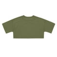 thumbnail image 1 of Krdevn Crop Tops for Girls Short Sleeve Shirt Girls Tops Neck Slim Fit Tops Basic Tee,10-11 Years, 1 of 4