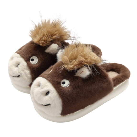Krdevn Cute Animal Slippers Soft Plush Build Cuddly Character Design ...