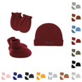 thumbnail image 1 of Krdevn Embroidered Hat with Hand Covers and Foot Socks, Stretchy Gentle Fit Set for Everyday Wear (Baby),0-5 Months, 1 of 3