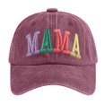thumbnail image 1 of Krdevn Embroidery Letter Baseball Cap Washed Cotton Adjustable Curved Brim Casual Versatile Sun Hat for Outdoor Daily Travel Wear, 1 of 3