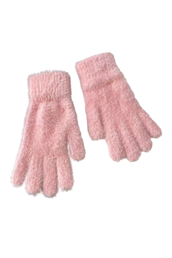 Knitted Touchscreen Winter Riding Mittens for Outdoor Sports Cycling Running Hiking Cold Weather,Size:One Size