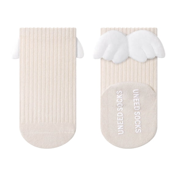 Krdevn Fuzzy Socks,Baby Crew Socks with Adorable Cartoon Grip Footies for and Toddlers Soft Seamless Design for Sensitive Skin and All Day Comfort,Size:6-12 Months