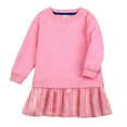 thumbnail image 1 of Krdevn Girl's Solid Color Dress Sweater Cute Casual Dress,12-18 Months, 1 of 2