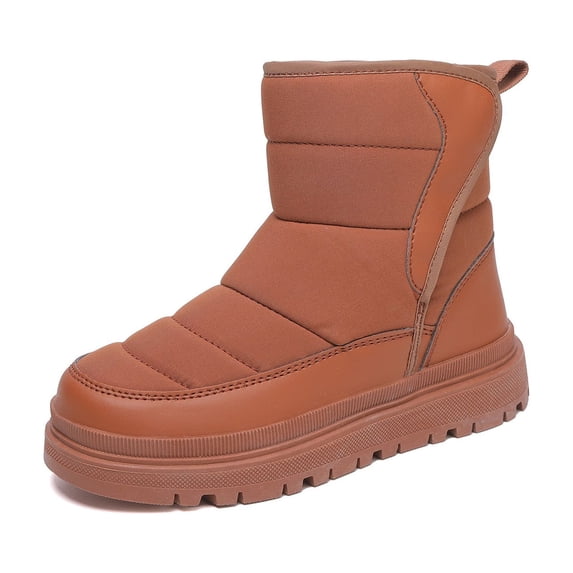Krdevn Girls Boots,Girls Winter Boots Warm Lined Thick Sole Outdoor Cold Weather Footwear for Kids,Size:11-11.5 Years