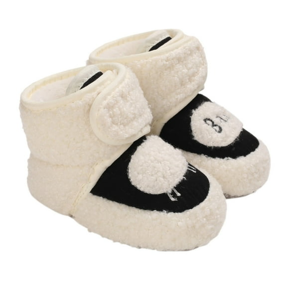 Krdevn Girls Boots - Warm Shoes Soft Booties Comfortable Boots Toddler Warming Home Shoes Snow Boots for Baby Girls and Boys -Toddler Boots,Cowgirl Boots,Color:Black,Size:5