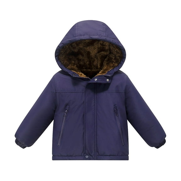 Krdevn Girls Down Coat Winter Warm Thickened Hooded Jacket for Toddlers Kids Outerwear Insulated with Soft Windproof Cold Weather,Fall Clothes,Size:3-4 Years