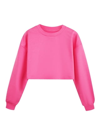 Girls cropped sweatshirt best sale