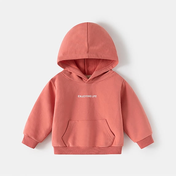 Krdevn Girls Hooded Pullover Sweatshirt with Soft Warm Fabric for Casual Wear and Play ,3-4 Years
