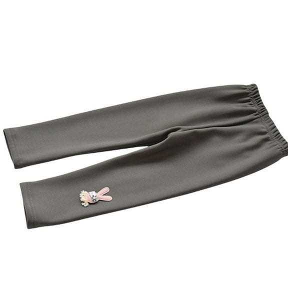 Krdevn Girls Thermal Leggings Girls Lined Leggings Warm Winter Pattern Children Winter Thick Warm Trousers for Toddlers,12-18 Months