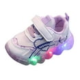 thumbnail image 1 of Krdevn Girls Flower LED Light-Up Shoes Glitter Party Sneakers Size:8.5, 1 of 6