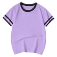 thumbnail image 1 of Krdevn Girls Graphic Short Sleeve Tops Casual Tees for Toddler Comfortable Daily Wear Cute Printed Shirts,4-5 Years, 1 of 4