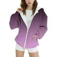 thumbnail image 1 of Krdevn Girls Hooded Jacket Zip Up Outerwear Casual Pullover Sweatshirt for Teen Youth Lightweight Spring Fall Coat,10-11 Years, 1 of 5