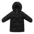 thumbnail image 1 of Krdevn Girls Long Coat Winter Warm Thickened Down Jacket with Hood for Cold Weather Outdoor Activities,Fall Clothes,Size:8-10 Years, 1 of 4