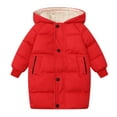 thumbnail image 1 of Krdevn Girls Long Down Coat Warm Winter Jacket with Insulation for Cold Weather Outdoor Activities,Fall Clothes,Size:9-10 Years, 1 of 4