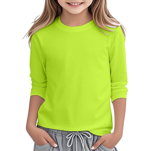 Krdevn Girls Long Sleeve Rash Guard UPF 50+ Sun Protection Swim Shirt,12-13 Years