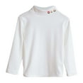 thumbnail image 1 of Krdevn Girls Long Sleeve Thermal Shirt High Neck Soft Warm Kids Tops Toddler Tees Comfortable Breathable Fall Winter Clothing,Fall Clothes,Size:2-3 Years, 1 of 3