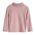 thumbnail image 1 of Krdevn Girls Long Sleeve Thermal Shirt High Neck Soft Warm Kids Tops Toddler Tees Comfortable Breathable Fall Winter Clothing,Fall Clothes,Size:9-10 Years, 1 of 3