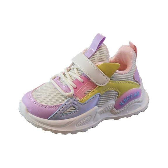 Krdevn Girls Sneakers for Kids Versatile Running Shoes for Daily Wear and Comfort,Baby Shoes Girl,Size:9-9.5 Years