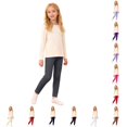 thumbnail image 1 of Krdevn Girls Solid High Waist Full Length Stretch Knit Leggings Casual Bottoms 16-17 Years,Dark Gray, 1 of 6