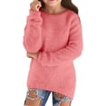 thumbnail image 1 of Krdevn Girls Sweaters Soft Loose Comfortable Long Sleeve Pullover Sweater for Kids Cozy Warm Thick Knit Top Cute Fall Clothing,9-10 Years, 1 of 5