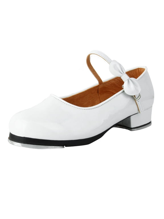 Girls Tap Shoes Toddler Dance Shoes PU Leather Easy Strap,Toddler Girl Shoes,Boys Shoes,Size:11-11.5 Years