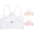 thumbnail image 1 of Krdevn Girls Training Bra, Seamless Breathable Mesh Back Bralette, Wireless Puberty Undergarment for Girls,White, 1 of 4