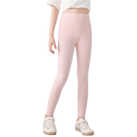 Krdevn Girls' Underpants Thin Style High Waist 9/10 Length Pants Leggings Long Pants for Children,9-10 Years