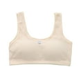 thumbnail image 1 of Krdevn Girls Underwear - Crop Top Bra Girls Seamless Sports Bra Training Teen Bra Camisole Style Lightweight Seamless Kids,Color:Beige,Size:XXL, 1 of 3
