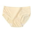 thumbnail image 1 of Krdevn Girls Underwear - Solid Color Comfortable Breathable Children's Briefs,Color:Beige,Size:XXL, 1 of 7