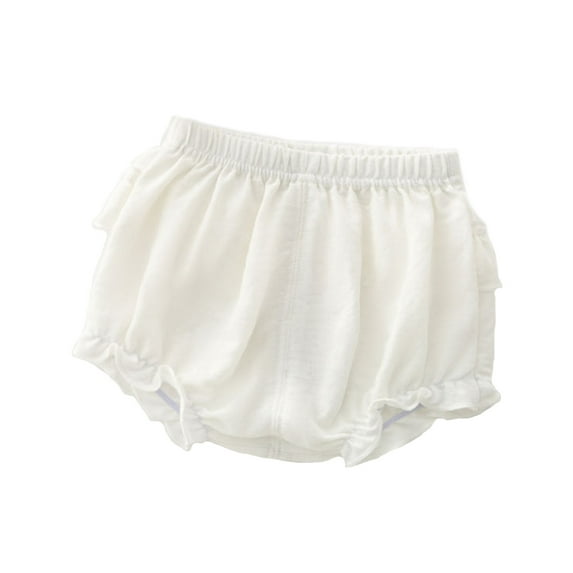 Krdevn Girls Underwear - Toddler Cute Baby Girls Boys Solid Shorts Pants Leggings,Color:White,Size:0-3 Months