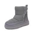 thumbnail image 1 of Krdevn Girls Boots,Girls Winter Boots Slip Warm Fleece Lined Thick Sole Outdoor Cold Weather Footwear for Kids,Size:6-7 Years, 1 of 9