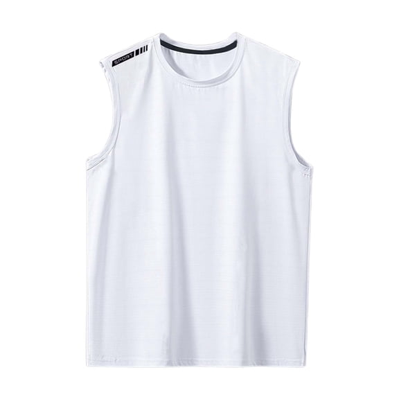 Krdevn Gym Sleeveless Muscle T Shirts for Men's Fitness,Tank Tops Men,L