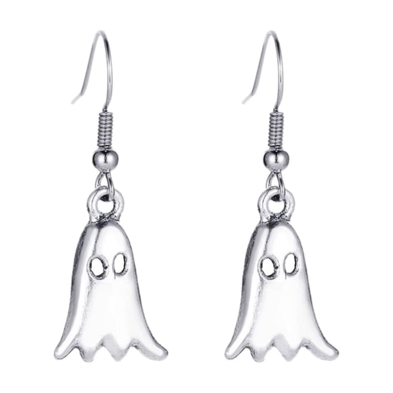 Krdevn Halloween Dangle Earrings Cute Ghost Charm Drop Earrings Gothic Holiday Jewelry Accessories for Party Daily Outfit Wear,One Size