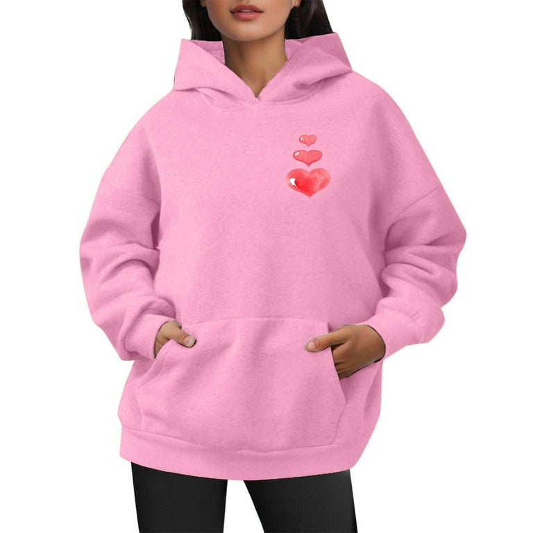 Love pink hoodies plus size best sale