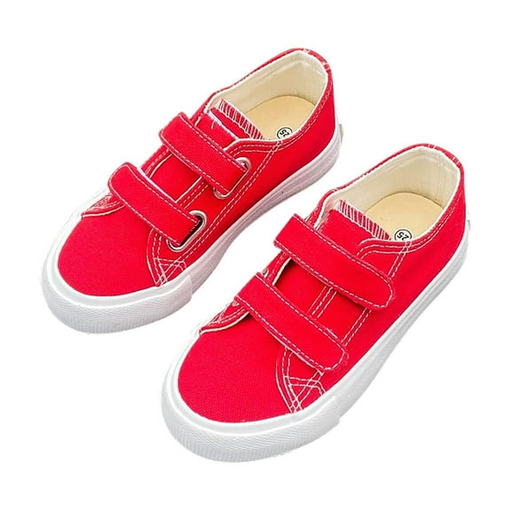 Krdevn Hook Loop Canvas Sneakers for Girls and Boys Soft Shoes,Toddler Girl Shoes,Boys Shoes,Size:3.5-4 Years