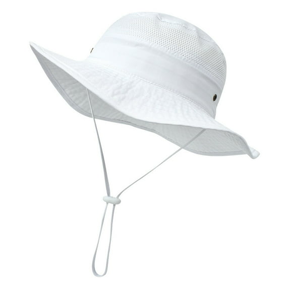 Krdevn Kid's Sun Hat Wide Brim UPF 50+ Protection Hat for Toddler Boys Girls Adjustable Bucket Hat