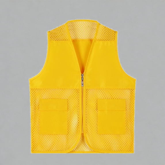 Krdevn Kids & Adults Mesh Breathable Utility Vest With Pockets For Fishing, Photography, Hiking & Outdoor Activities,6-7 Years