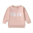 thumbnail image 1 of Krdevn Kids Big Bro Letter Print Crewneck Pullover Long Sleeve Soft Lightweight Casual Family Matching Sweatshirt Tops,2-3 Years, 1 of 7