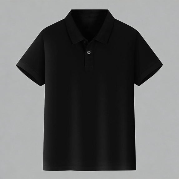 Krdevn Kids Boys Girls Short Sleeve Polo Shirts Solid Color Pique Fabric Casual School Uniform Tops,9-10 Years