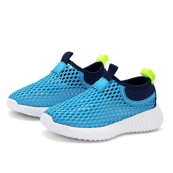 Krdevn Kids Breathable Mesh Slip On Shoes Casual Sneakers Size:6-7 Years