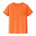 thumbnail image 1 of Krdevn Kids' Breathable Mesh T-Shirt - Soft Short Sleeve Tee with Pocket, Comfortable Casual Top for Boys & Girls, Lightweight Summer Playwear,Size:11-12 Years, 1 of 3