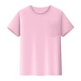 thumbnail image 1 of Krdevn Kids' Breathable Mesh T-Shirt - Soft Short Sleeve Tee with Pocket, Lightweight & Comfortable for Play, School & Everyday Wear,Size:2-3 Years, 1 of 3