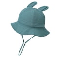 thumbnail image 1 of Krdevn Kids' Bunny Ear Sun Hat, Adjustable Breathable Fisherman Cap, Lightweight Summer Hat for Beach & Outdoor Play,One Size, 1 of 2