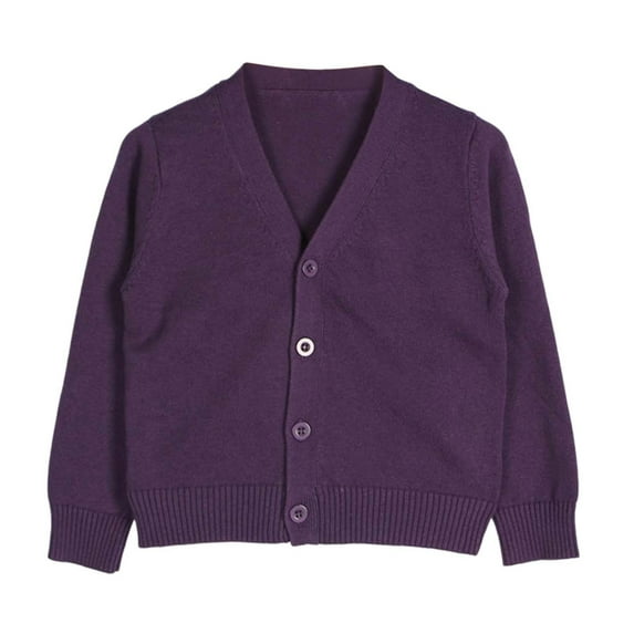 Krdevn Baby Kids Girls Cardigan Long Sleeve Kid Button Sweater Girl Crew Neck Cardigans Sweater,Fall Clothes,Size:5-6 Years
