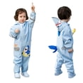 thumbnail image 1 of Krdevn Kids Cartoon One Piece Rain Suit, Full Body Waterproof Hooded Raincoat with Reflective Strip Rainwear for Boys Girls,Light Blue, 1 of 4