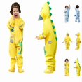 thumbnail image 1 of Krdevn Kids Cartoon One Piece Rain Suit, Full Body Waterproof Hooded Raincoat with Reflective Strip Rainwear for Boys Girls,Yellow2, 1 of 7