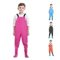 thumbnail image 1 of Krdevn Kids Chest Waders Waterproof Overalls with Integrated Boots Adjustable Straps Durable Water Resistant Waders for Outdoor Play Activities,10-11 Years, 1 of 5